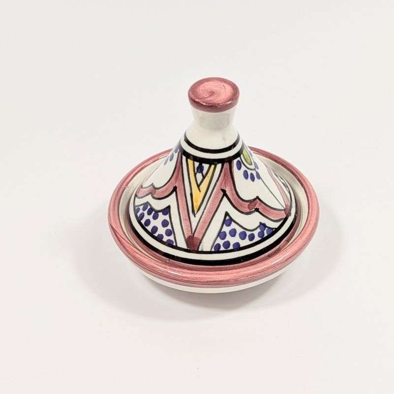Tagine mönstrad -Hallonrosa 8cm
