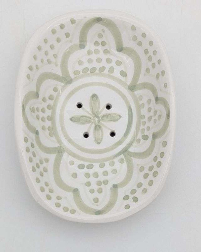 Keramik Tvålkopp -Pistagegrön Keramik Tvålkopp -Pistagegrön