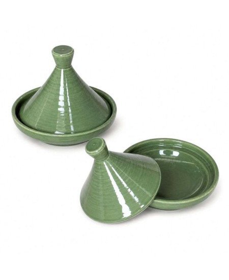 Mellan Tagine  -Grön15cm