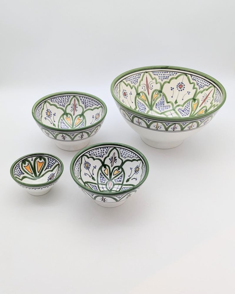 keramik skål MultiGrön Klassisk 10,15,18,27cm keramik skål MultiGrön Klassisk 10,15,18,27cm