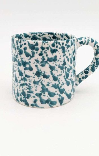 Mugg Prickig Turkos- handtag Mugg Prickig Turkos- handtag