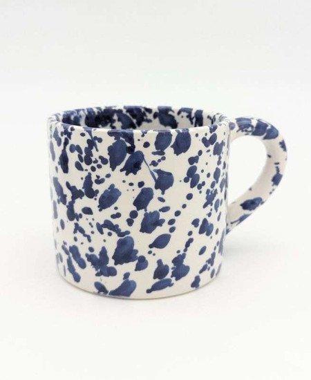Mugg Prickig Blå- handtag