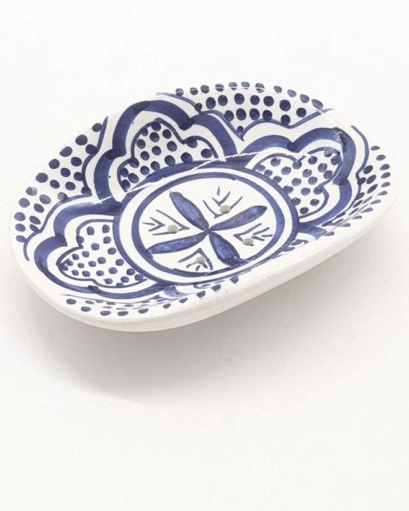 Tvålkopp Mönstrade -Blå