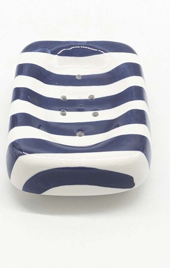 Tvålkopp Randig -Blå Tvålkopp Randig -Blå