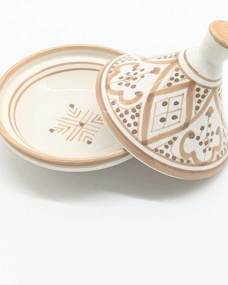 Tagine mönstrad  -Beige15cm