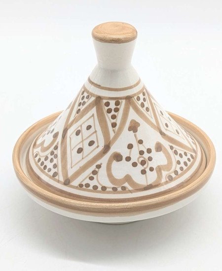 Tagine mönstrad  -Beige15cm