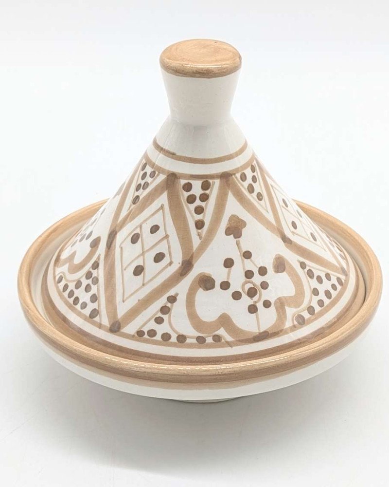 Tagine mönstrad  -Beige15cm