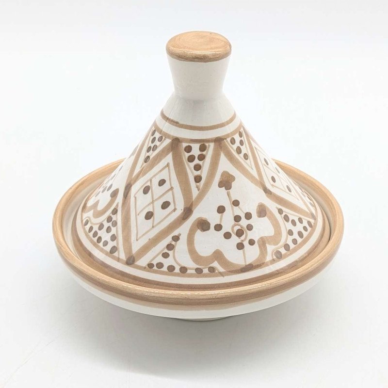 Tagine mönstrad  -Beige15cm