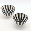 Keramik Skål Randig Svart -Ø12-16-18-20cm Keramik Skål Randig Svart -Ø12-16-18-20cm