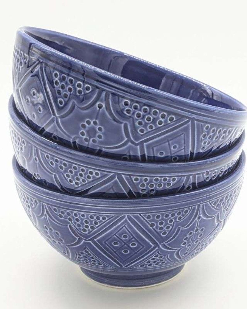 Skål graverade- Blå 12-16-20-25cm Skål graverade- Blå 12-16-20-25cm