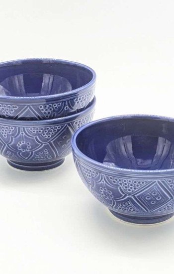 Skål graverade- Blå 12-16-20-25cm Skål graverade- Blå 12-16-20-25cm