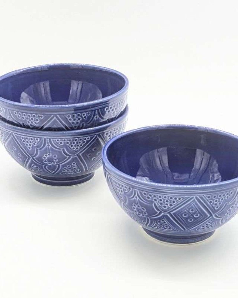 Skål graverade- Blå 12-16-20-25cm Skål graverade- Blå 12-16-20-25cm