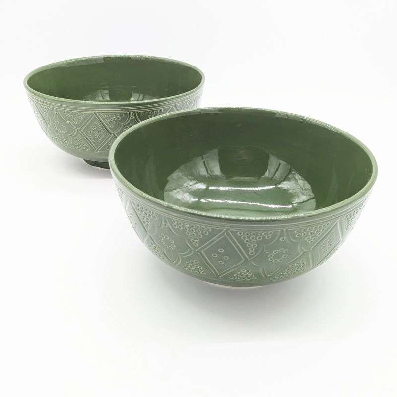 Skål graverade- Grön 12-16-20-25cm Skål graverade- Grön 12-16-20-25cm