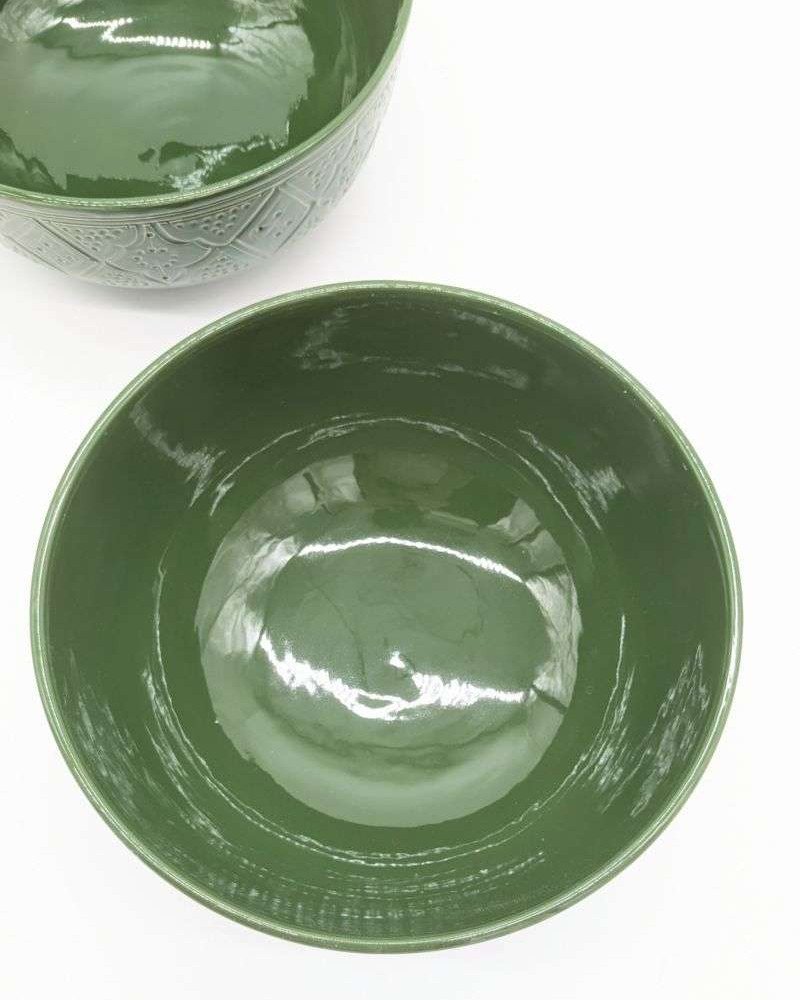 Skål graverade- Grön 12-16-20-25cm Skål graverade- Grön 12-16-20-25cm