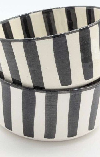 Rund djup skål Svart-15-18-25cm Rund djup skål Svart-15-18-25cm