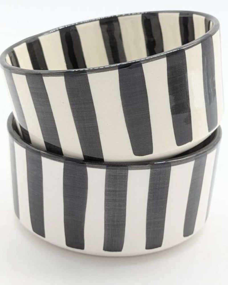 Rund djup skål Svart-15-18-25cm Rund djup skål Svart-15-18-25cm