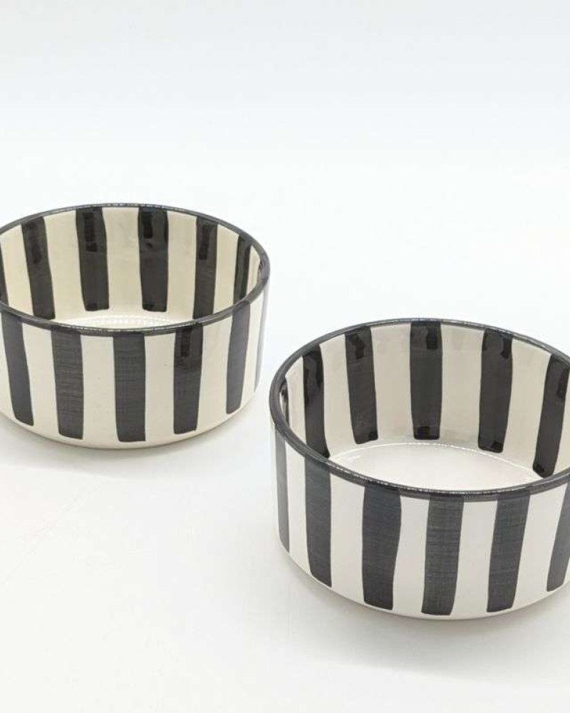 Rund djup skål Svart-15-18-25cm Rund djup skål Svart-15-18-25cm