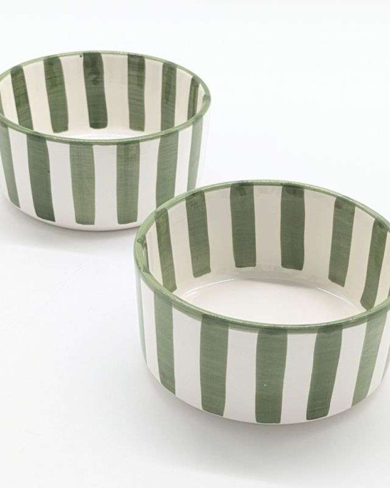 Rund djup skål Grön-15-18-25cm Rund djup skål Grön-15-18-25cm