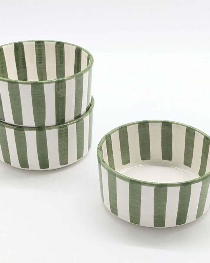 Rund djup skål Grön-15-18-25cm Rund djup skål Grön-15-18-25cm