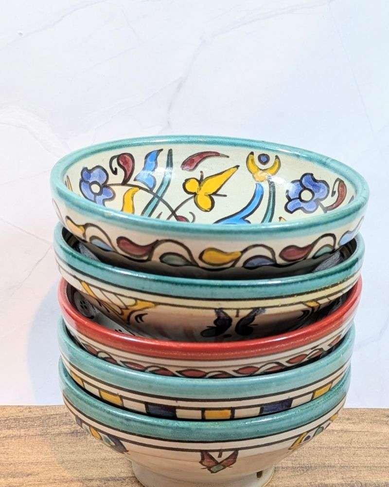 Handgjorda Keramikskålar i 5-Pack 17cm Handgjorda Keramikskålar i 5-Pack 17cm