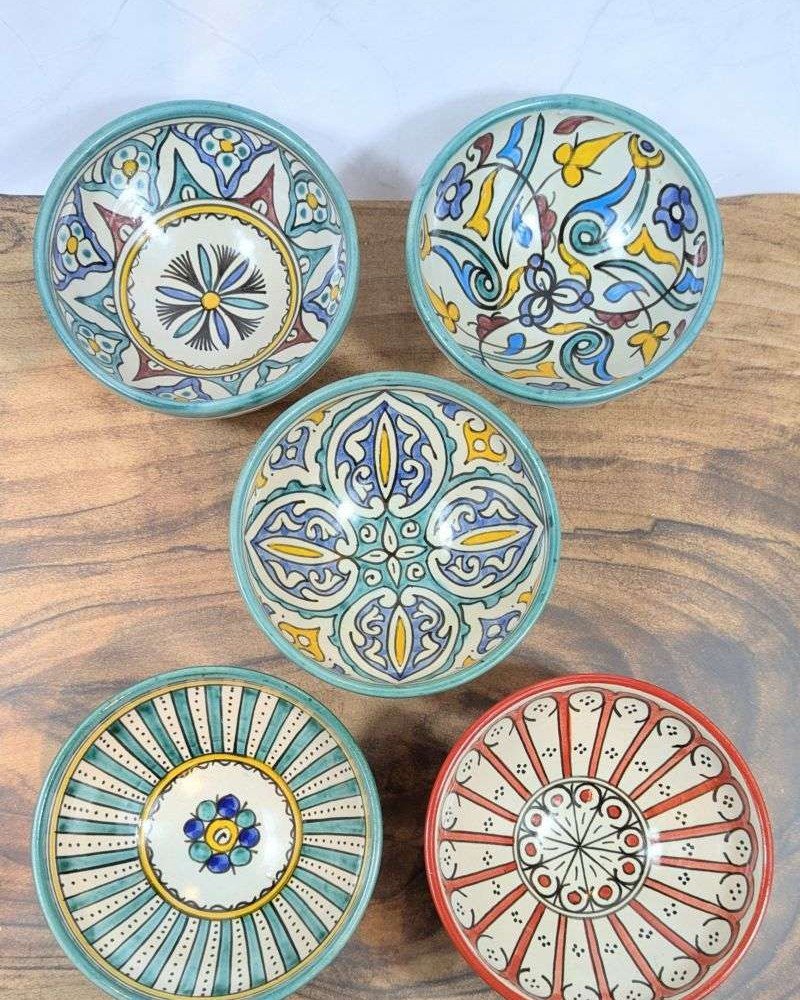 Handgjorda Keramikskålar i 5-Pack 17cm Handgjorda Keramikskålar i 5-Pack 17cm