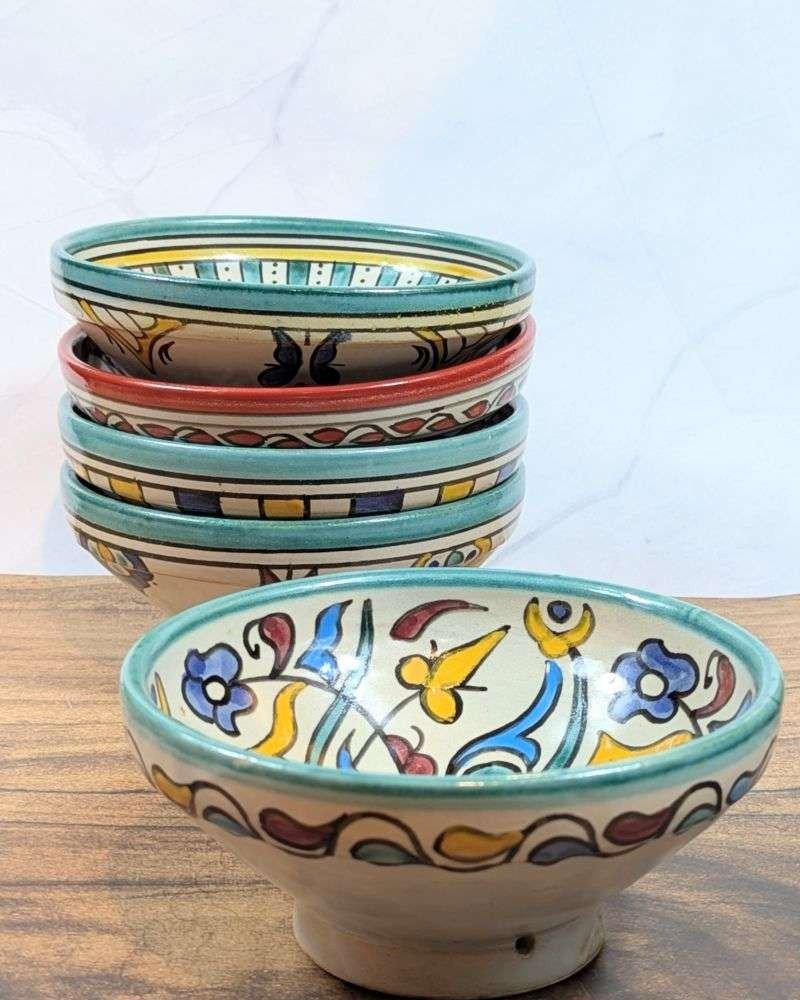 Handgjorda Keramikskålar i 5-Pack 17cm Handgjorda Keramikskålar i 5-Pack 17cm