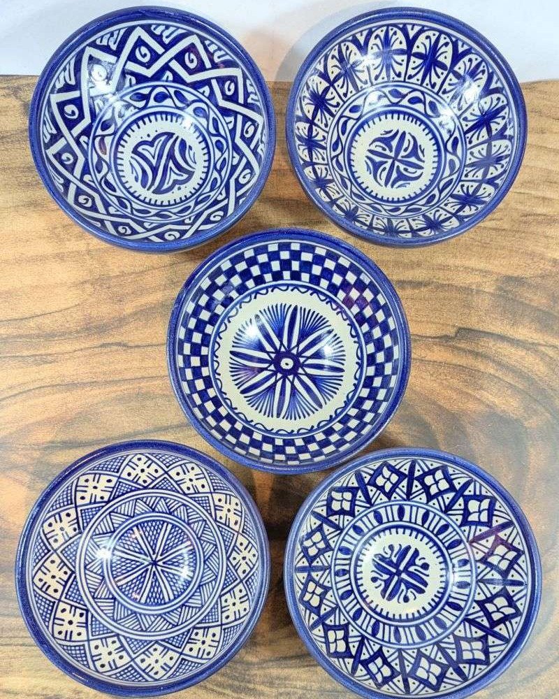 Handgjorda Keramikskålar i 5-Pack 17cm Handgjorda Keramikskålar i 5-Pack 17cm