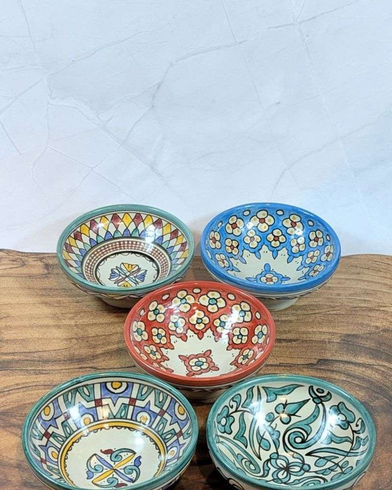 Handgjorda Keramikskålar i 5-Pack 17cm Handgjorda Keramikskålar i 5-Pack 17cm