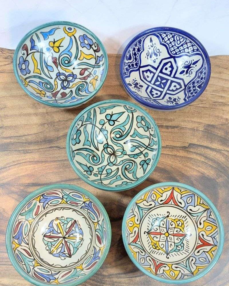 Handgjorda Keramikskålar i 5-Pack 17cm Handgjorda Keramikskålar i 5-Pack 17cm