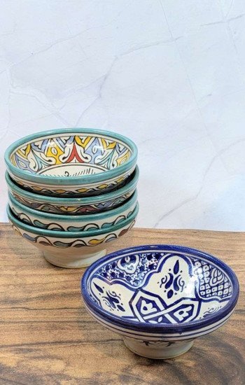 Handgjorda Keramikskålar i 5-Pack 17cm Handgjorda Keramikskålar i 5-Pack 17cm