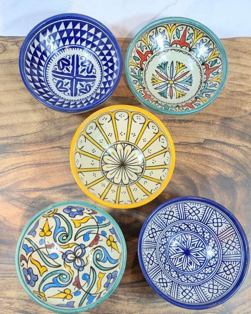 Handgjorda Keramikskålar i 5-Pack 17cm Handgjorda Keramikskålar i 5-Pack 17cm