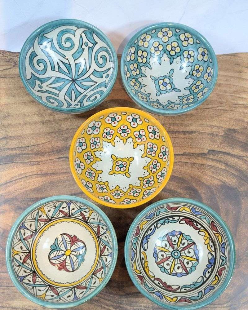 Handgjorda Keramikskålar i 5-Pack 17cm Handgjorda Keramikskålar i 5-Pack 17cm