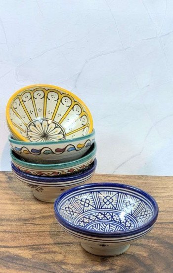 Handgjorda Keramikskålar i 5-Pack 17cm Handgjorda Keramikskålar i 5-Pack 17cm