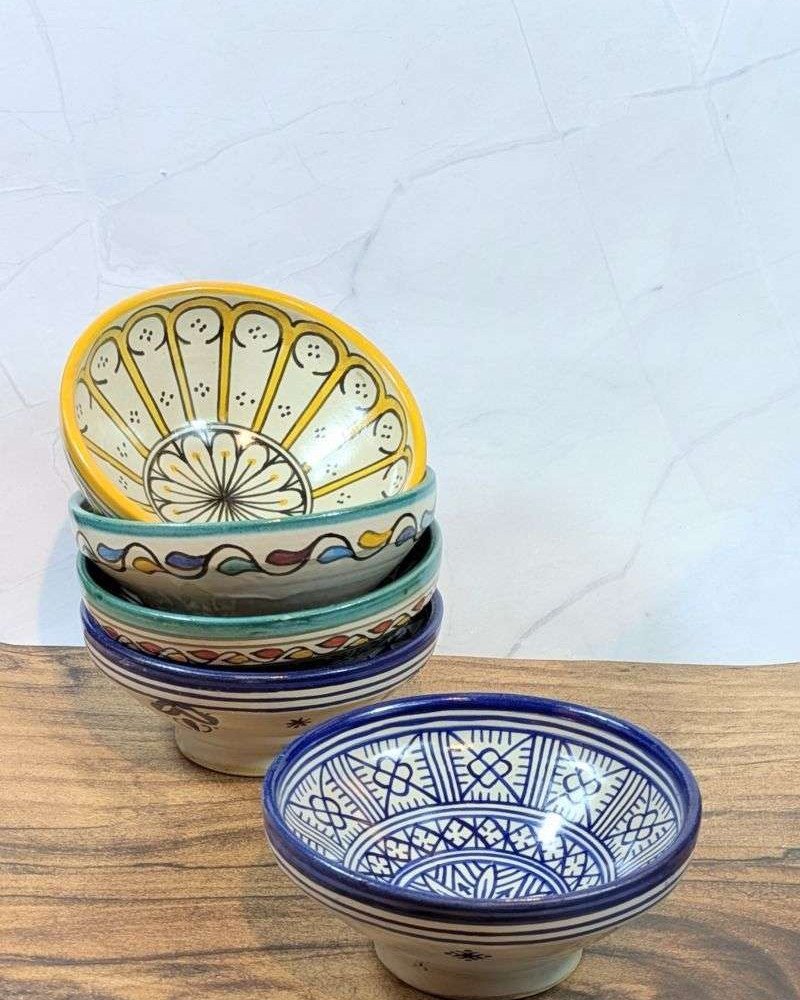 Handgjorda Keramikskålar i 5-Pack 17cm Handgjorda Keramikskålar i 5-Pack 17cm