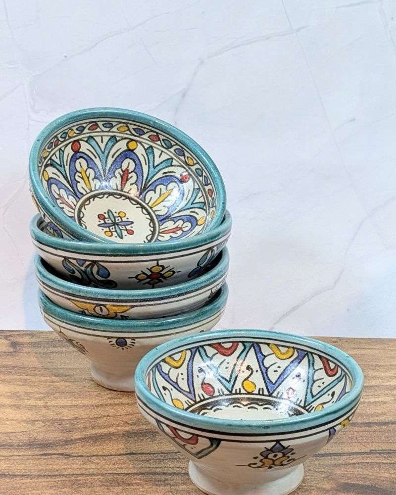 Handgjorda Keramikskålar i 5-Pack 15cm Handgjorda Keramikskålar i 5-Pack 15cm