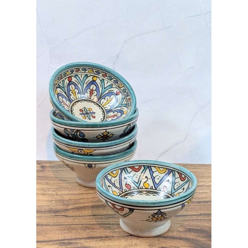 Handgjorda Keramikskålar i 5-Pack 15cm