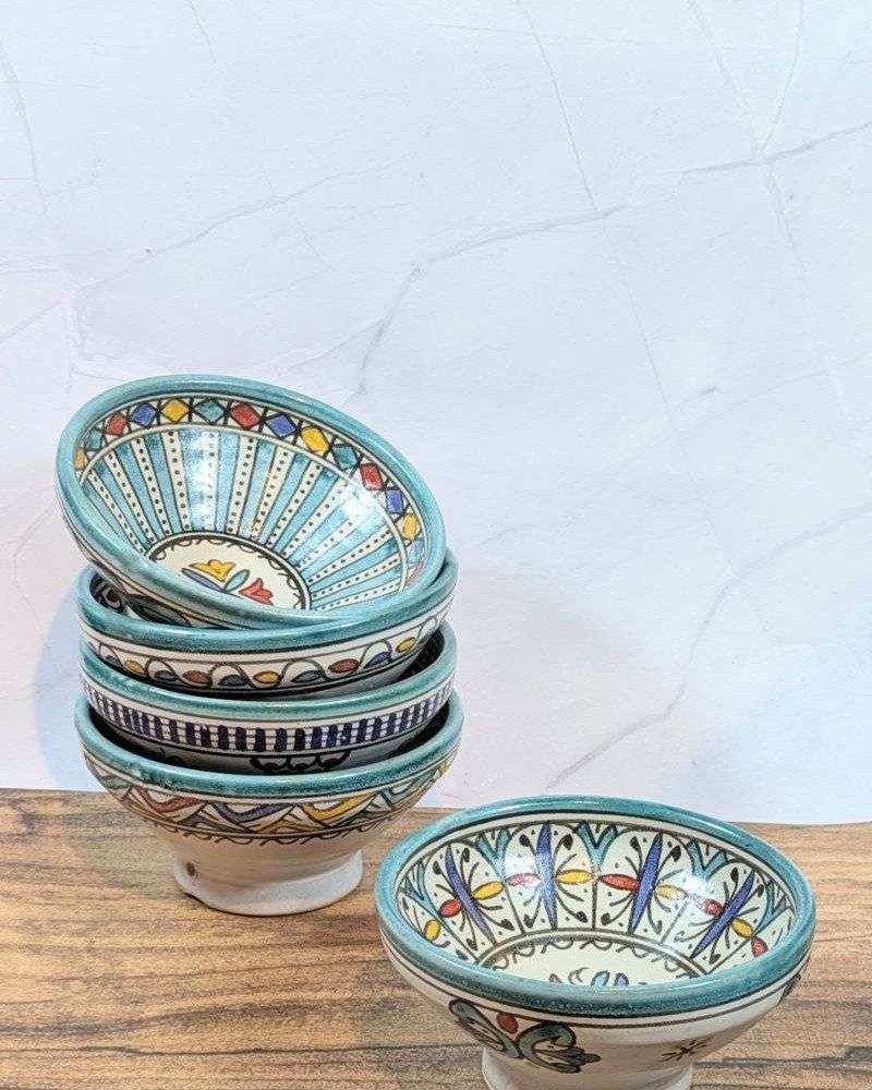 Handgjorda Keramikskålar i 5-Pack 15cm Handgjorda Keramikskålar i 5-Pack 15cm