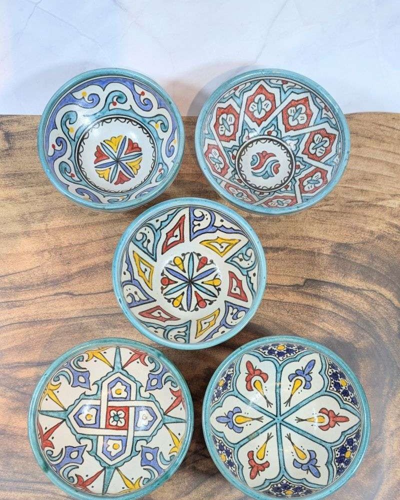 Handgjorda Keramikskålar i 5-Pack 15cm Handgjorda Keramikskålar i 5-Pack 15cm