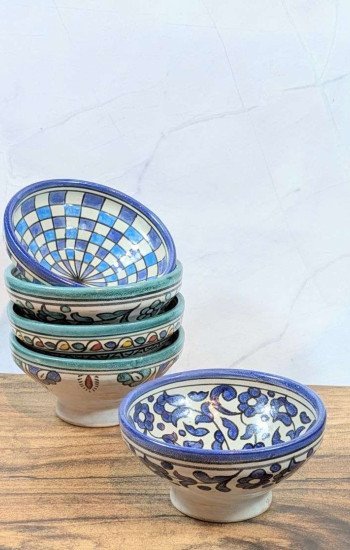 Handgjorda Keramikskålar i 5-Pack 15cm Handgjorda Keramikskålar i 5-Pack 15cm