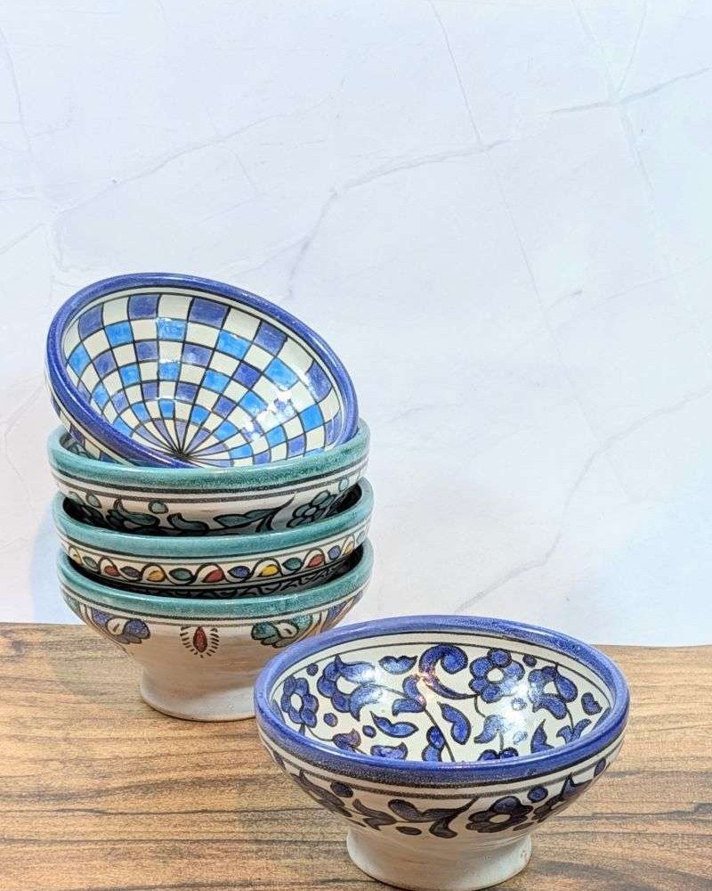 Handgjorda Keramikskålar i 5-Pack 15cm Handgjorda Keramikskålar i 5-Pack 15cm