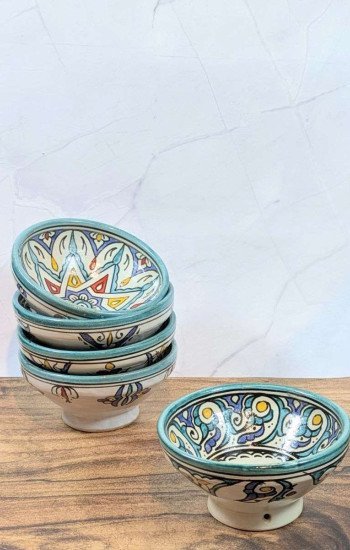 Handgjorda Keramikskålar i 5-Pack 15cm Handgjorda Keramikskålar i 5-Pack 15cm