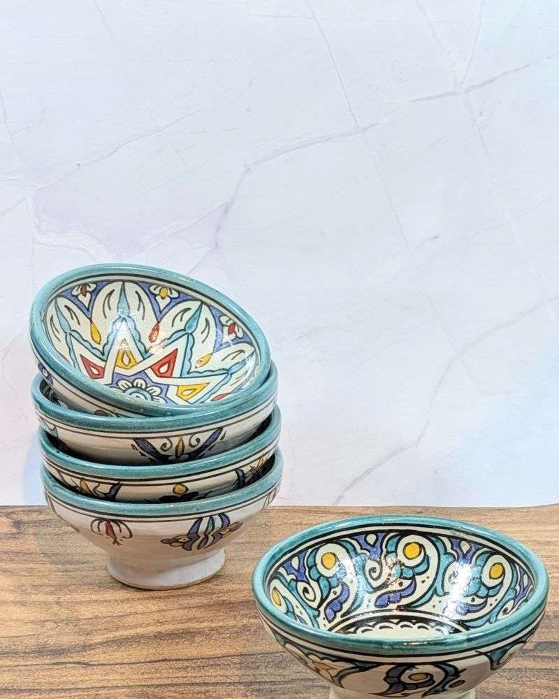 Handgjorda Keramikskålar i 5-Pack 15cm Handgjorda Keramikskålar i 5-Pack 15cm