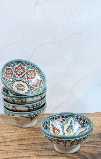 Handgjorda Keramikskålar i 5-Pack 15cm Handgjorda Keramikskålar i 5-Pack 15cm