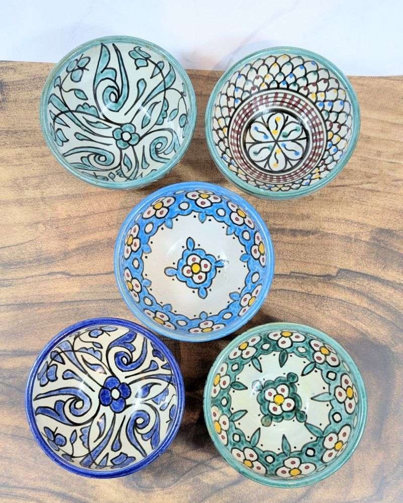 Handgjorda Keramikskålar i 5-Pack 13cm