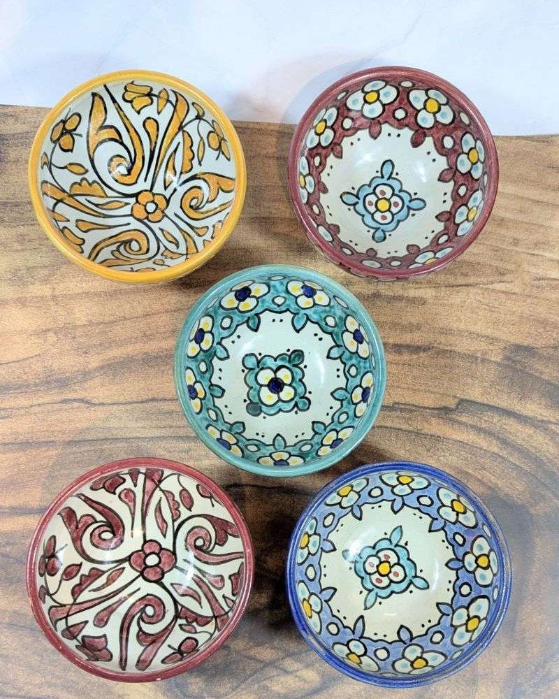 Handgjorda Keramikskålar i 5-Pack 13cm Handgjorda Keramikskålar i 5-Pack 13cm