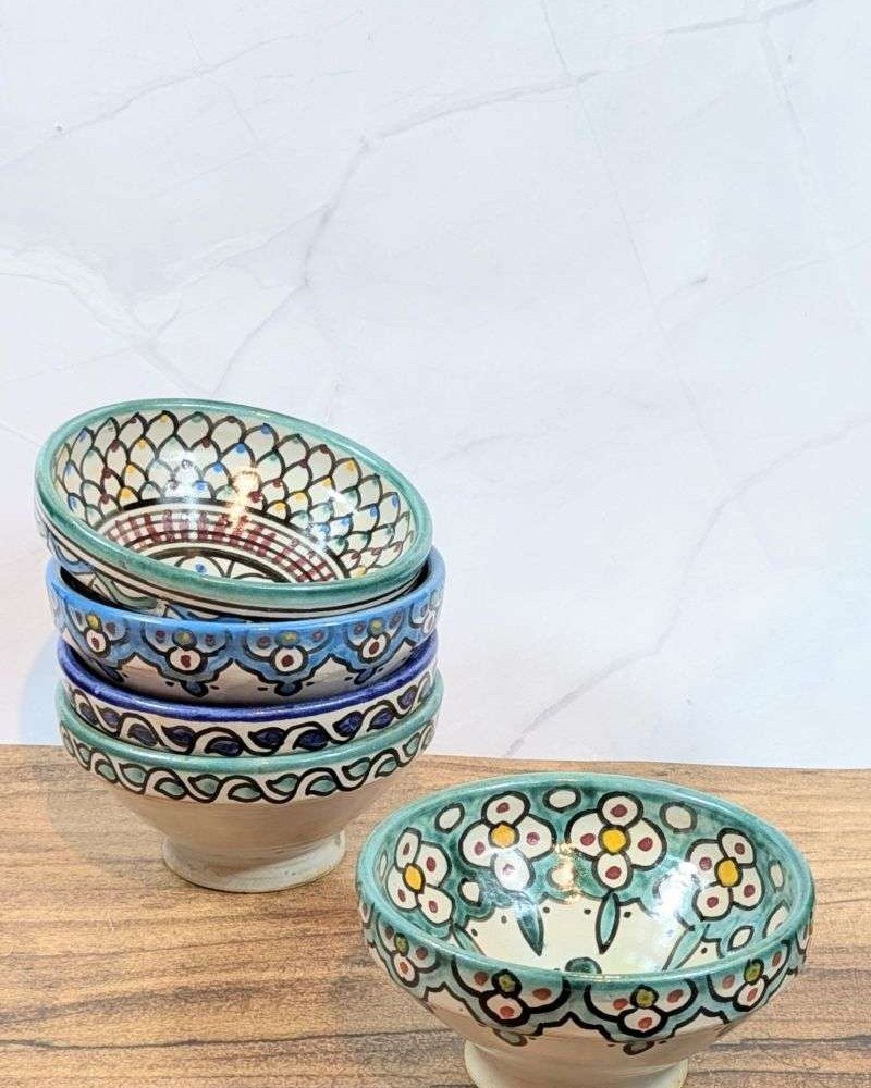 Handgjorda Keramikskålar i 5-Pack 13cm