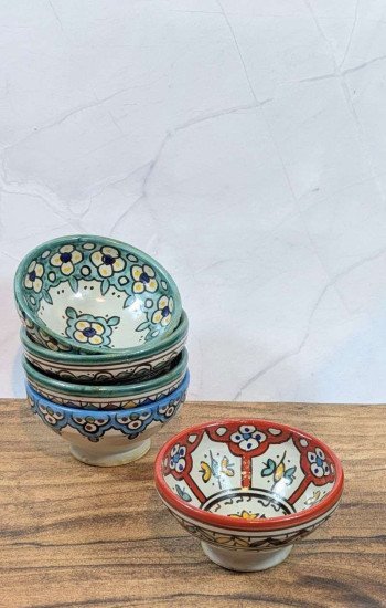 Handgjorda Keramikskålar i 5-Pack 13cm Handgjorda Keramikskålar i 5-Pack 13cm