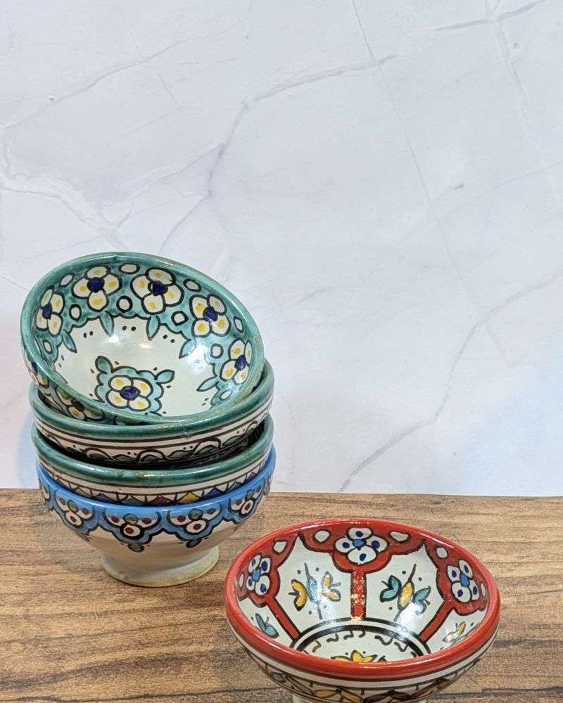 Handgjorda Keramikskålar i 5-Pack 13cm