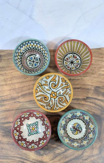 Handgjorda Keramikskålar i 5-Pack 13cm Handgjorda Keramikskålar i 5-Pack 13cm