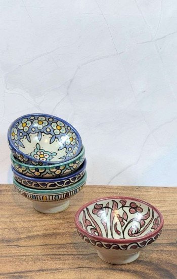 Handgjorda Keramikskålar i 5-Pack 13cm Handgjorda Keramikskålar i 5-Pack 13cm